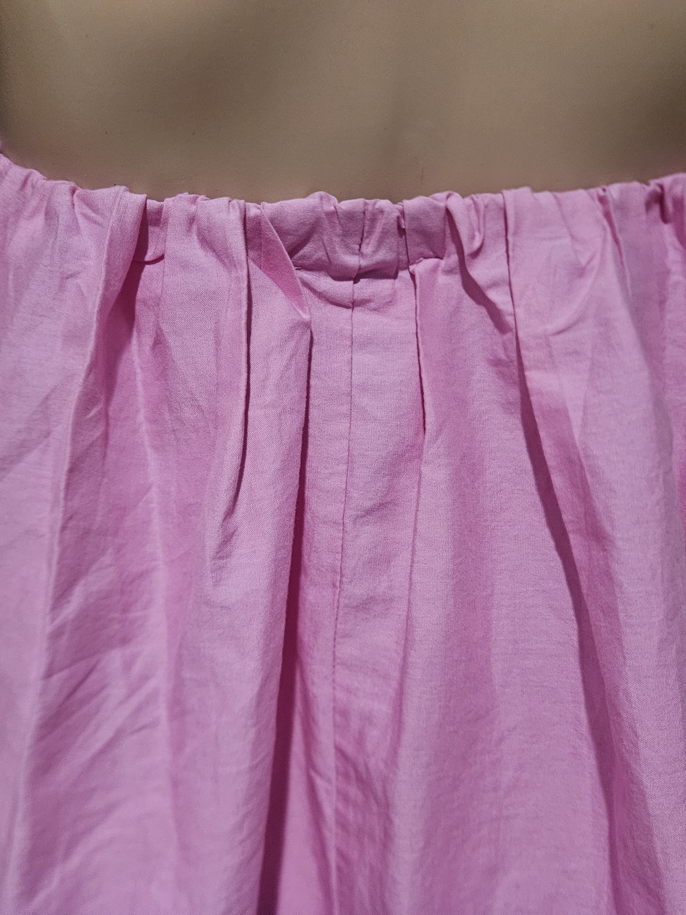 Zara NWT Pink Strapless Bubble Hem Mini Dress Size Small - Picture 13 of 16